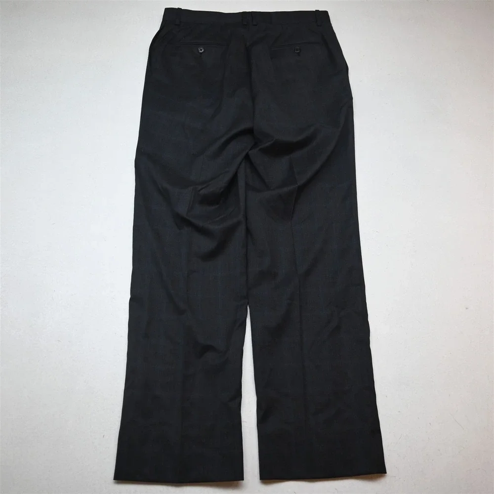 Jack Victor 42R 32x34 Gray Windowpane 100% Wool Nepal Mens Jacket Pants Suit